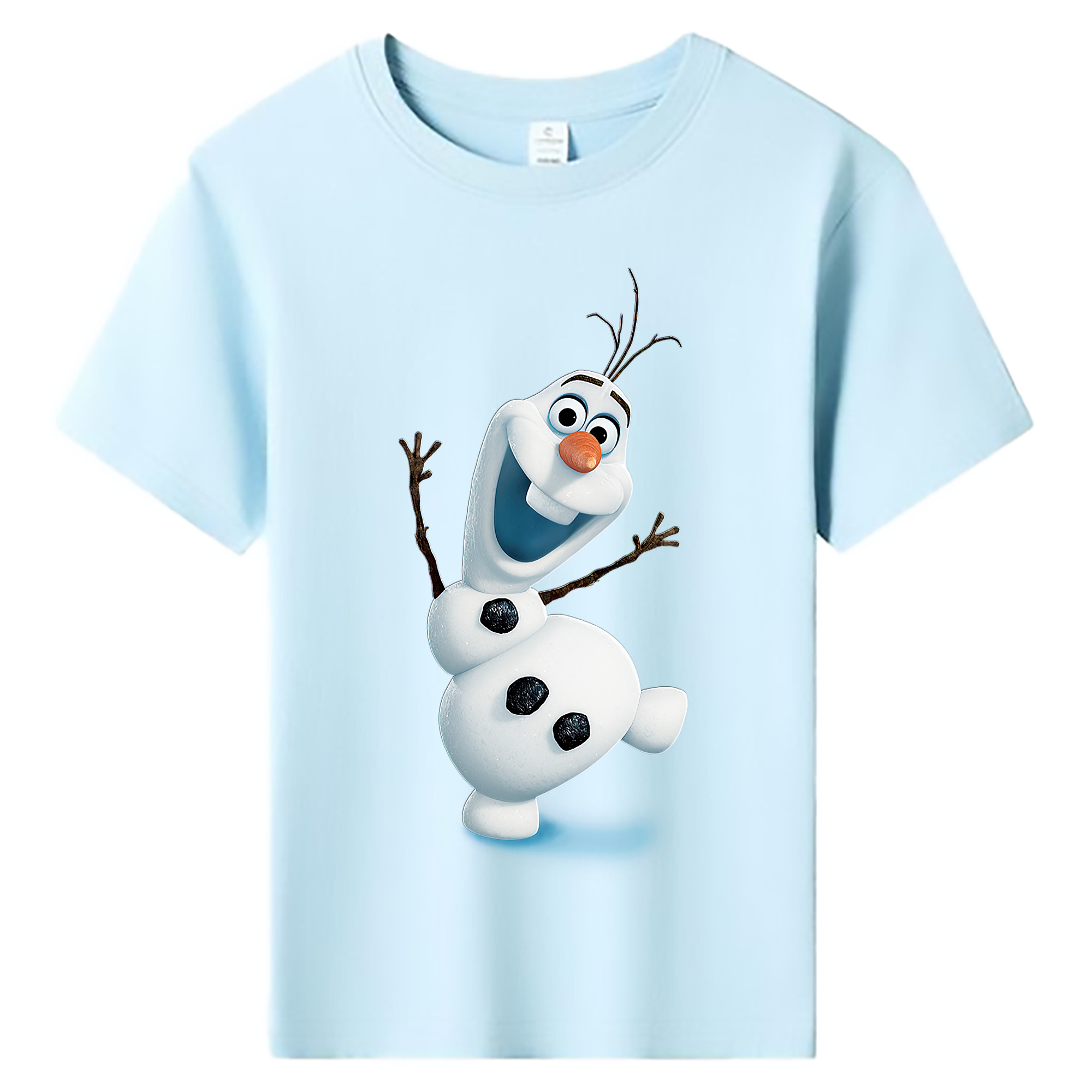 （画像用） アナと雪の女王 アンナ エルサ Frozen Anna Elsa 綿100％キッズTシャツ（フロントプリント）